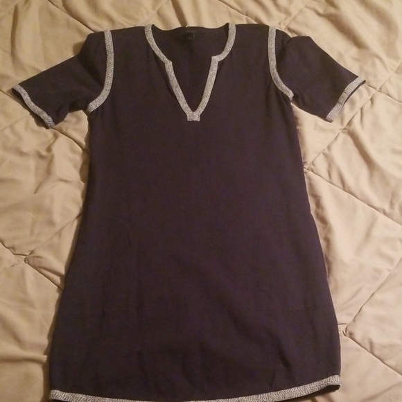 J crew navy tunic dress - Picture 2 of 2